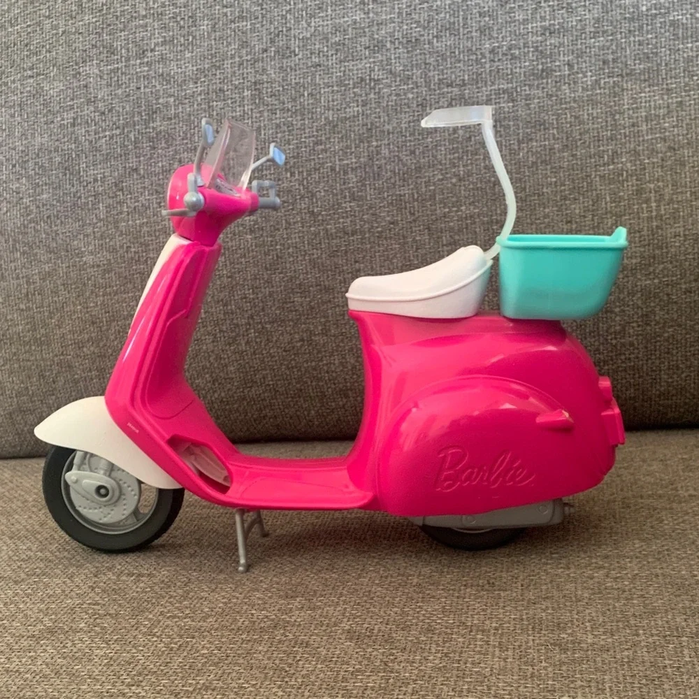 Barbie Doll Scooter Vespa Motorbike Vehicle Playset Accessory